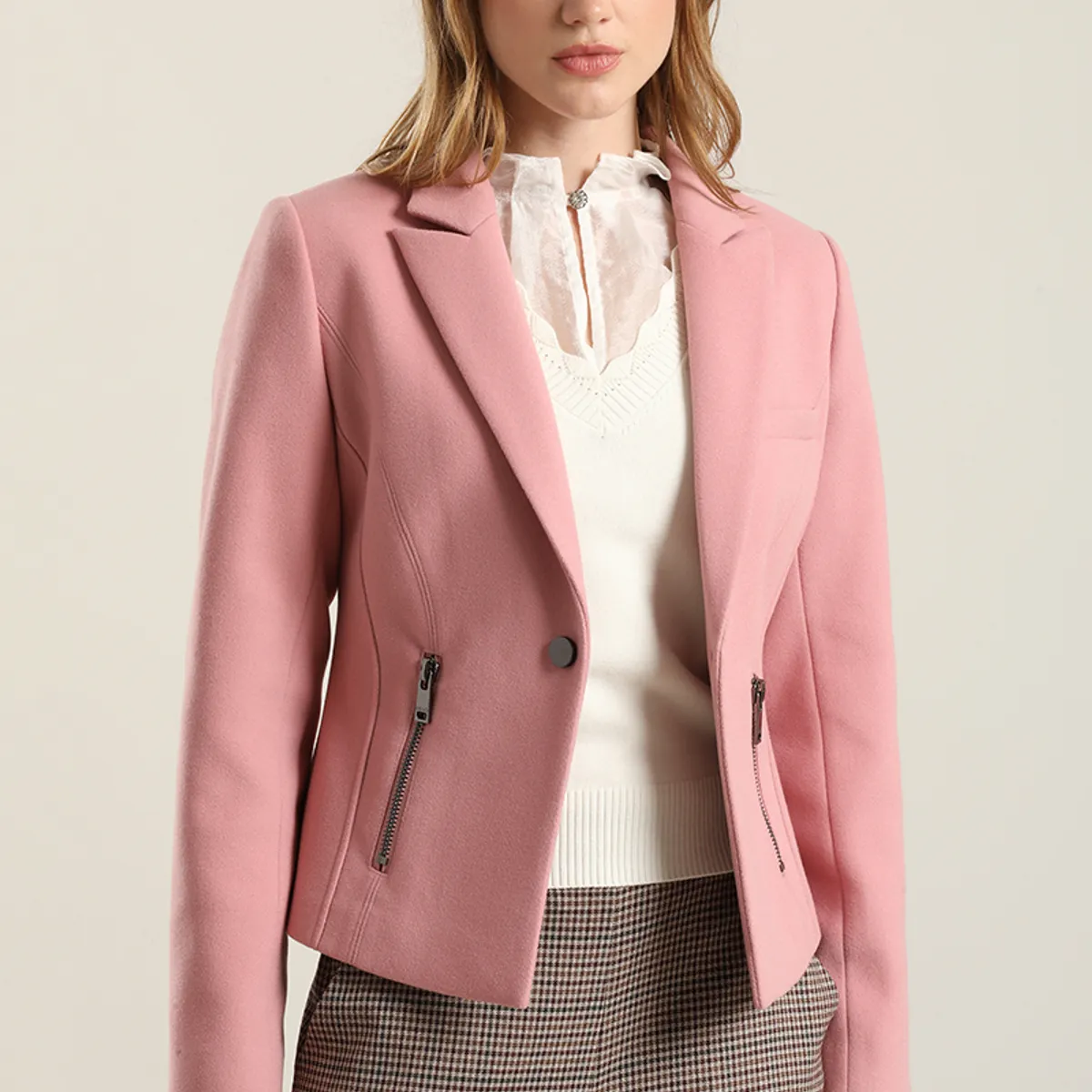 LIOLA - Blazer cierres, muflon rosa Liola