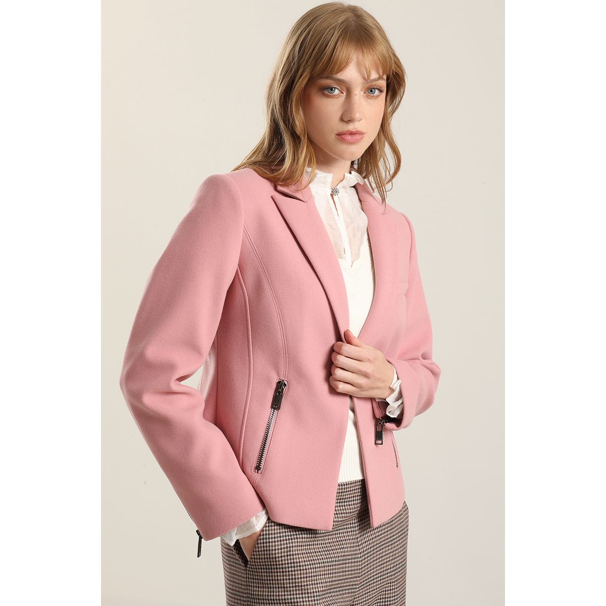 LIOLA - Blazer cierres, muflon rosa Liola