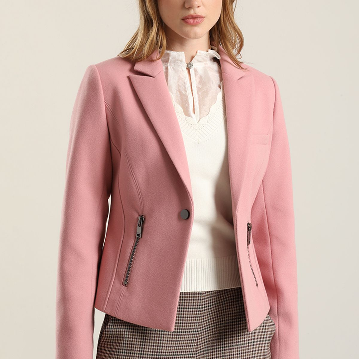 LIOLA - Blazer cierres, muflon rosa Liola