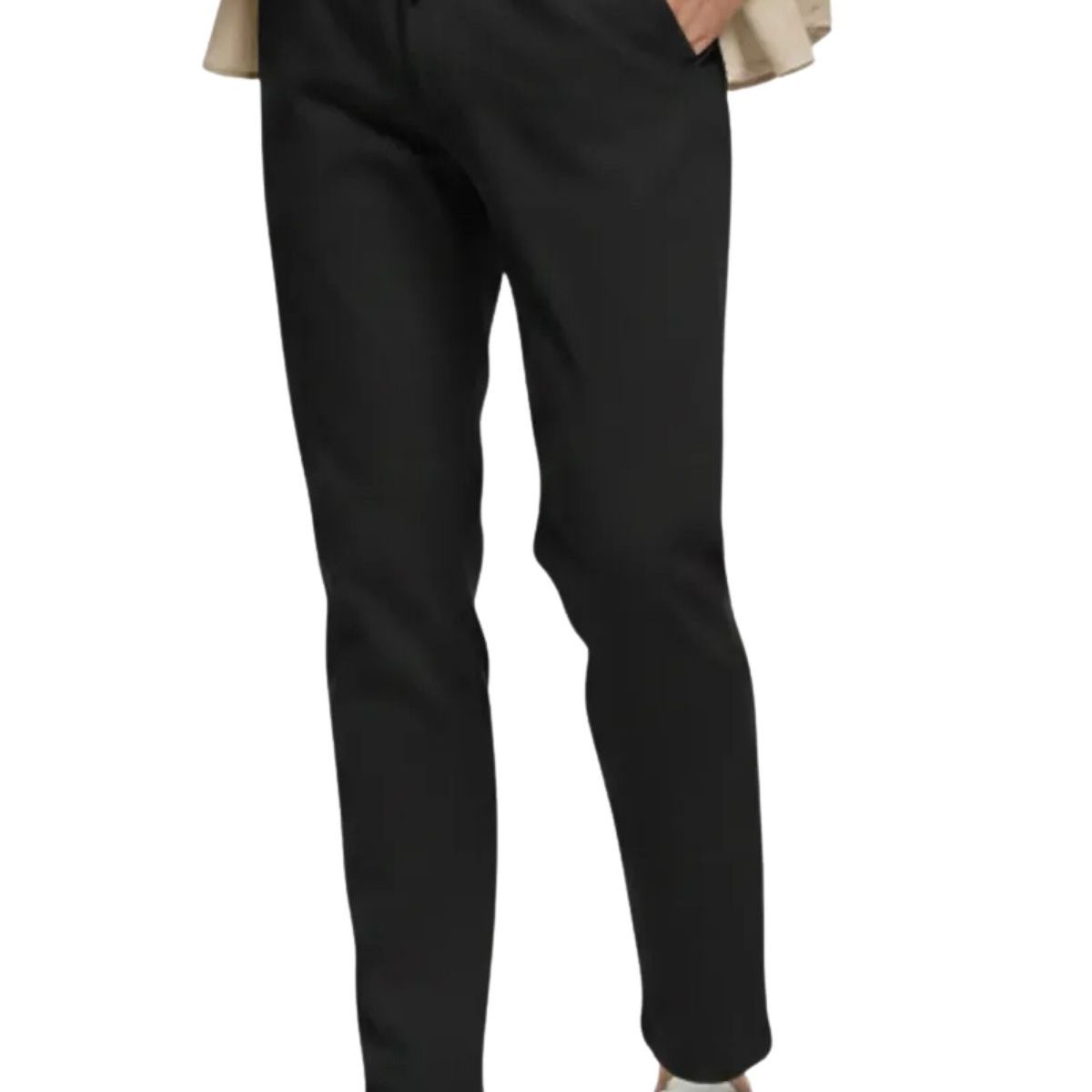 LOOK SHOP - Pantalón Lino Hombre, Corte Recto, Pretina Elásticada 7141