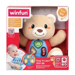 WINFUN - PELUCHE OSO CANTA Y APRENDE CONMIGO