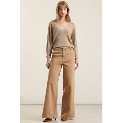 Imagen 1 del producto Jeans color palazzo, camel