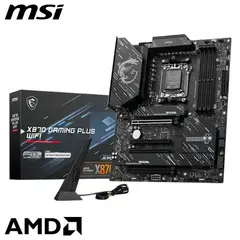 MSI - Placa Madre X870 GAMING PLUS WIFI, Socket AM5, 4x DDR5, 3x M.2, PCIe 5.0, Wi-Fi 7, ATX