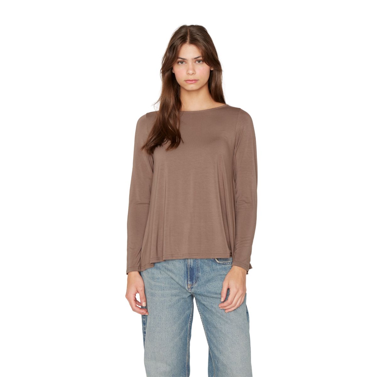 JACINTA TIENDA - Polera Bianca campana III café Jacinta Tienda