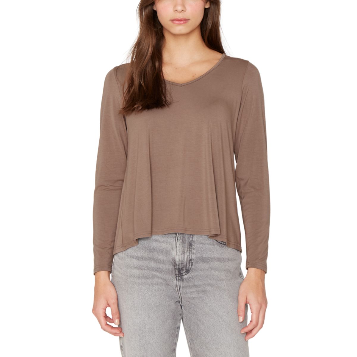 JACINTA TIENDA - Polera Frida III café Jacinta Tienda