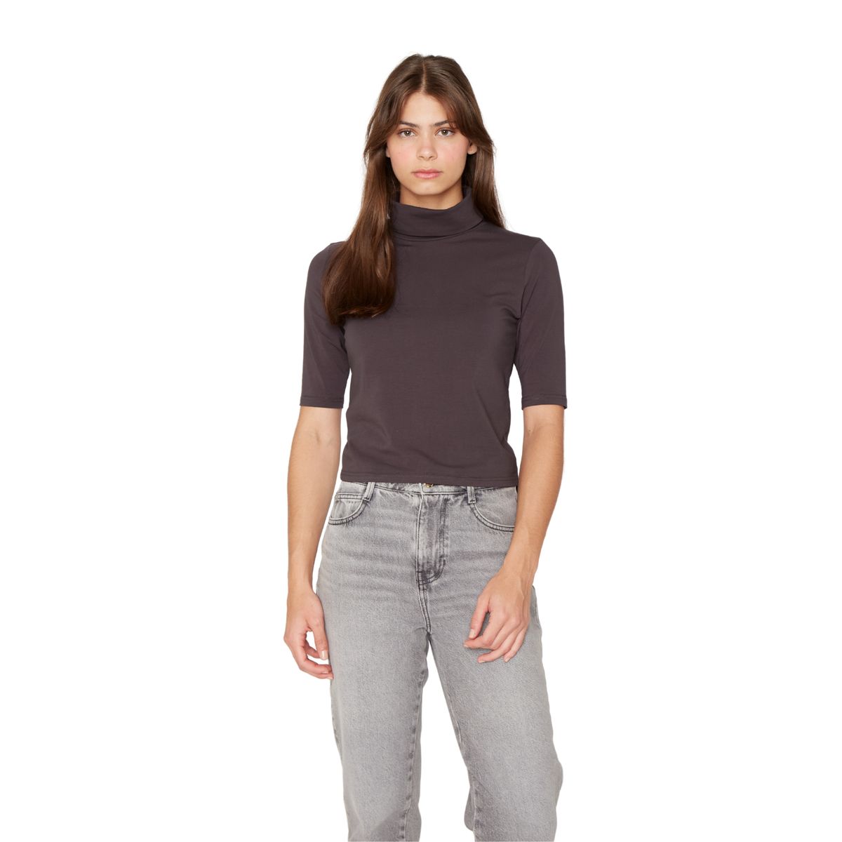 JACINTA TIENDA - Polera Consu III café Jacinta Tienda