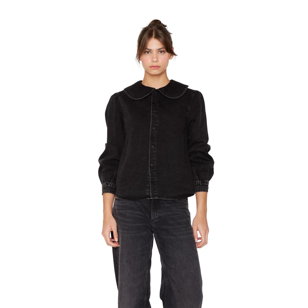 JACINTA TIENDA - Blusa Ema negra Jacinta Tienda