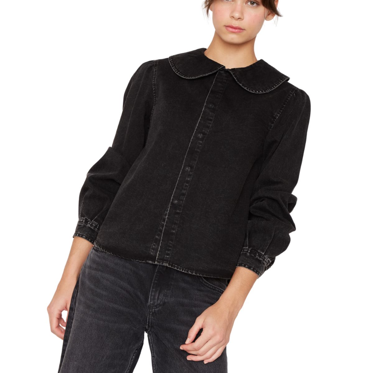 JACINTA TIENDA - Blusa Ema negra Jacinta Tienda