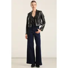 LIOLA - Jeans palazzo, tiro medio, azul