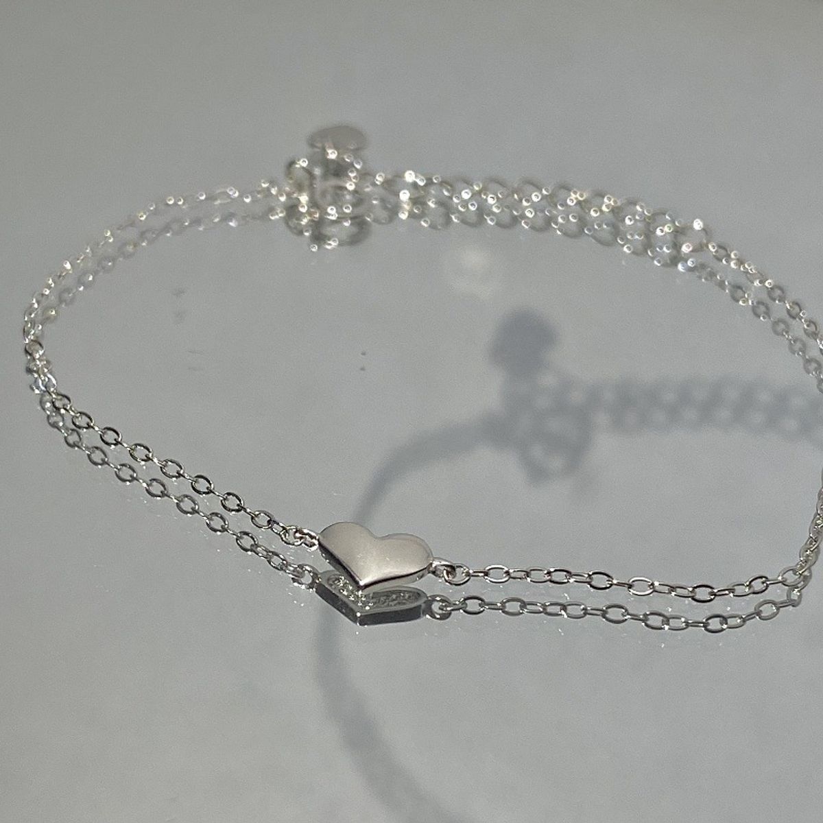 LUX JOYAS - Pulsera Plata 925 Cad Corazón