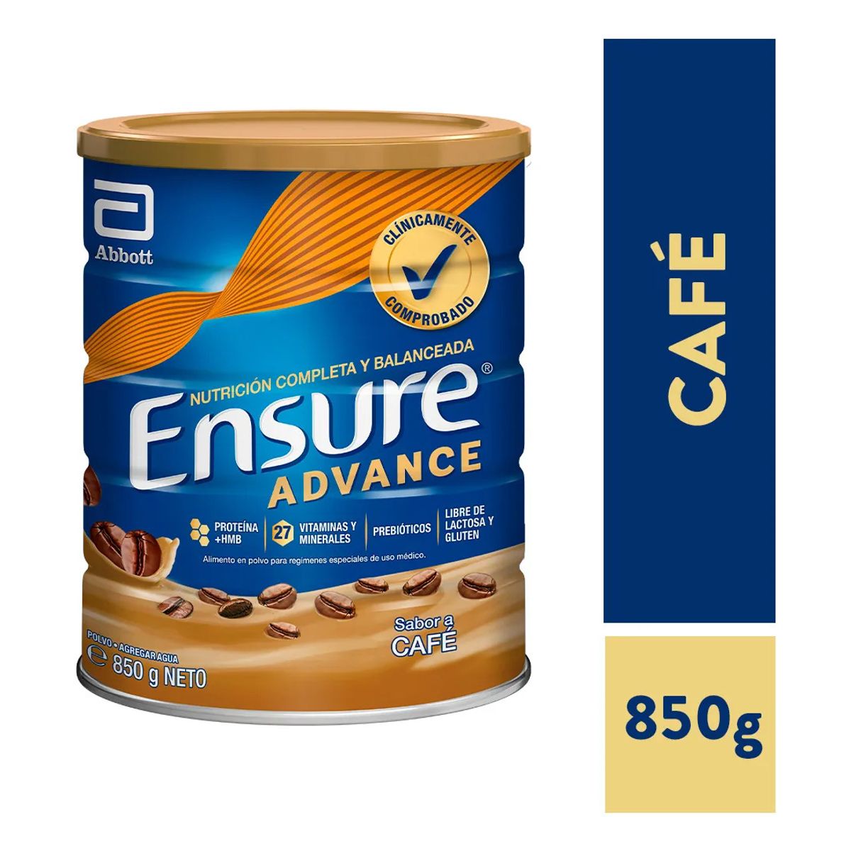 ABBOTT - Ensure Advance Cafe 850g Lata Suplemento Nutricional