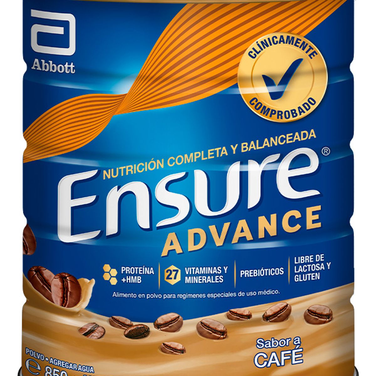ABBOTT - Ensure Advance Cafe 850g Lata Suplemento Nutricional