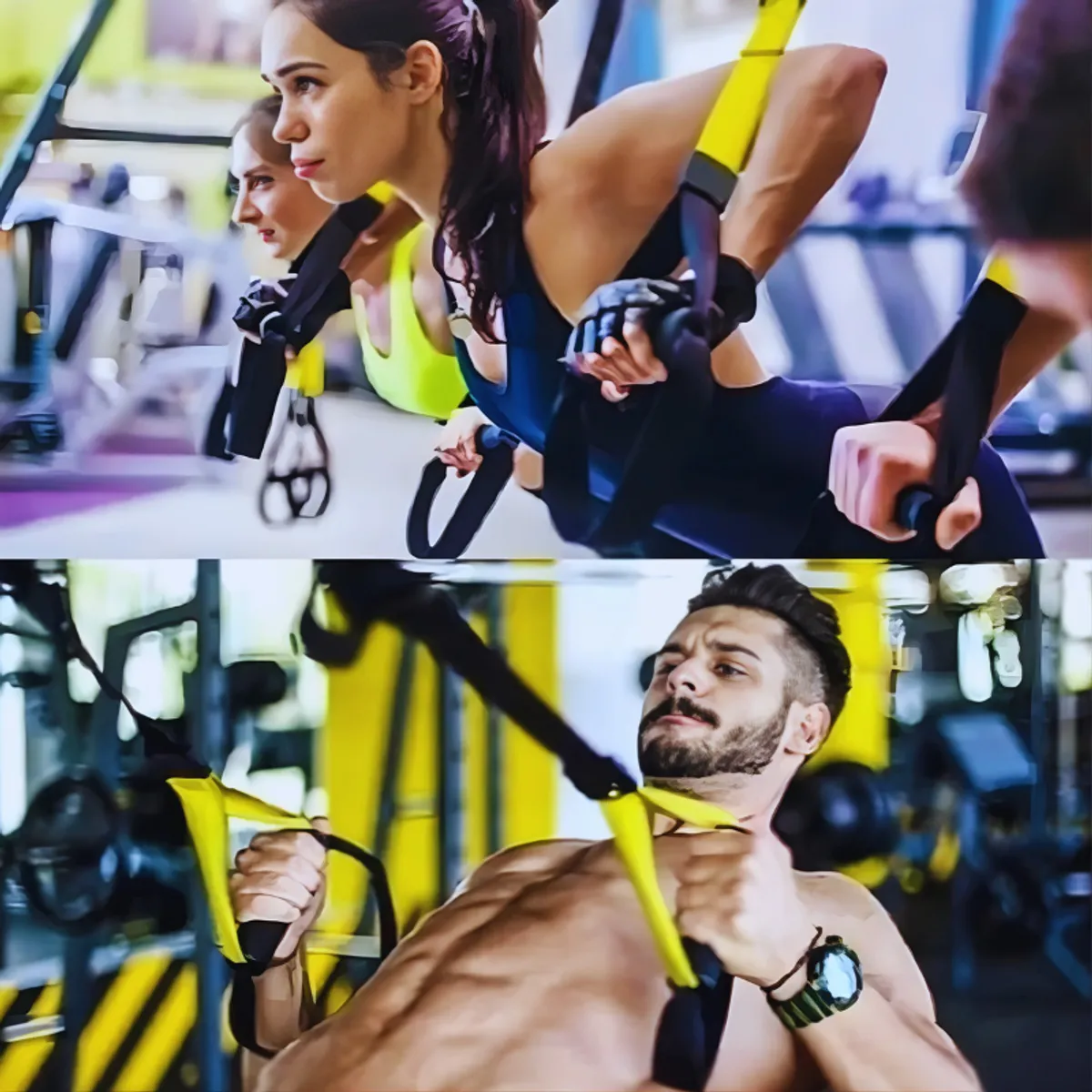 MOVI - Set Bandas de Entrenamiento en Suspensión TRX  Fuerza y Flexibilidad