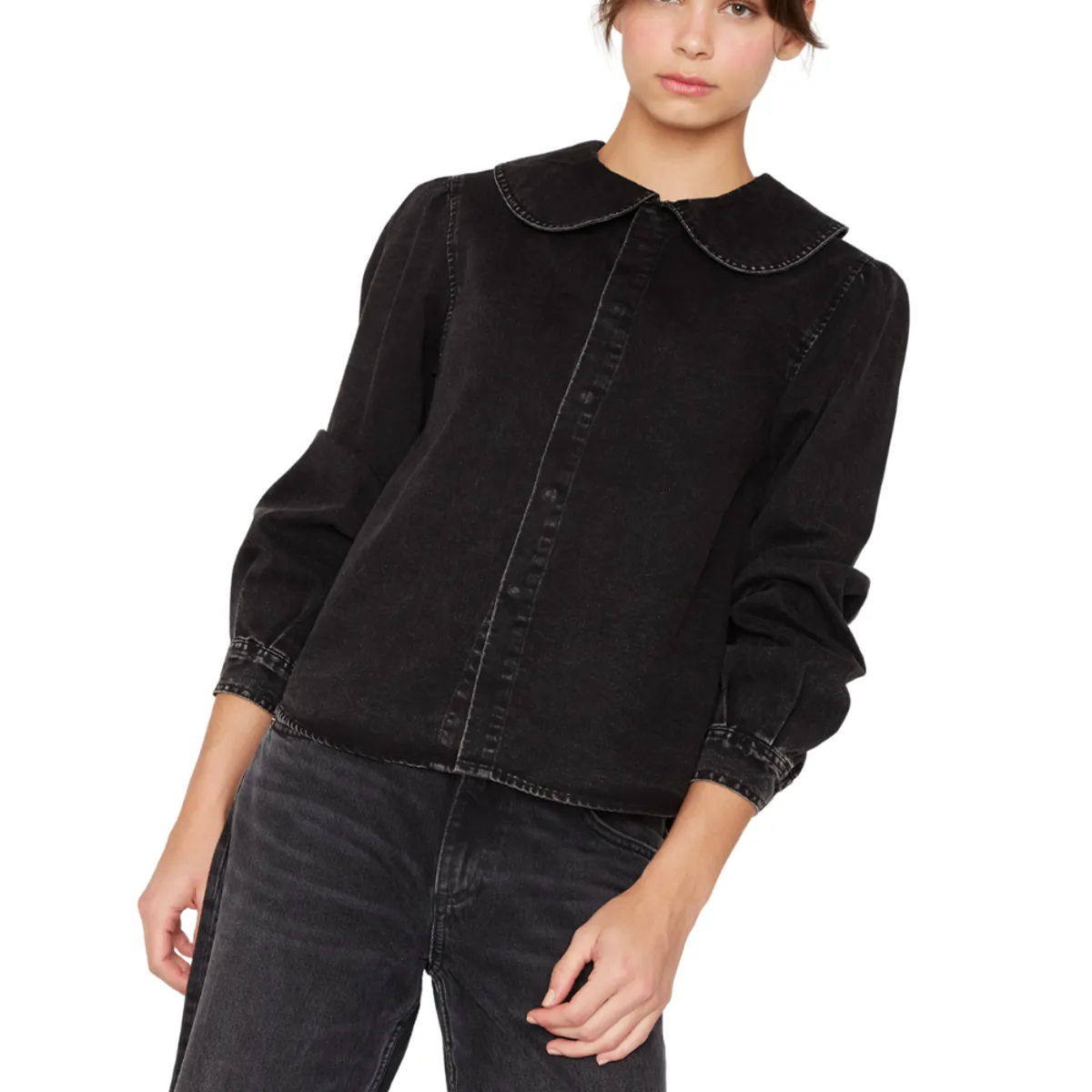 JACINTA TIENDA - Blusa Ema negra Jacinta Tienda