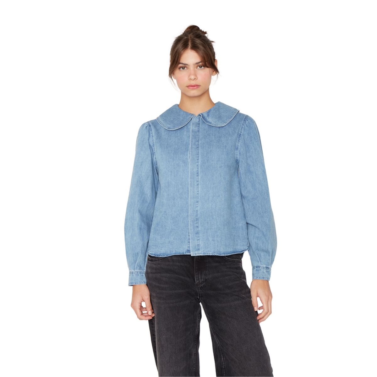 JACINTA TIENDA - Blusa Ema azul Jacinta Tienda