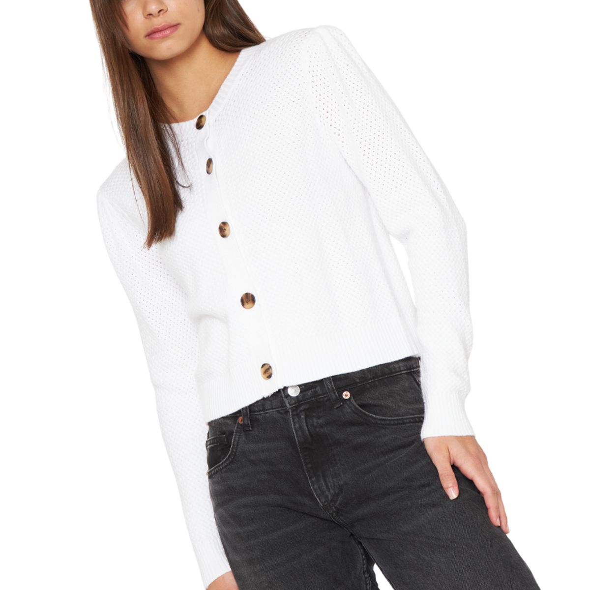 JACINTA TIENDA - Chaleco Panal blanco Jacinta Tienda