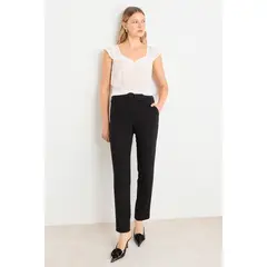 ASH - Pantalon Liso Mujer Negro