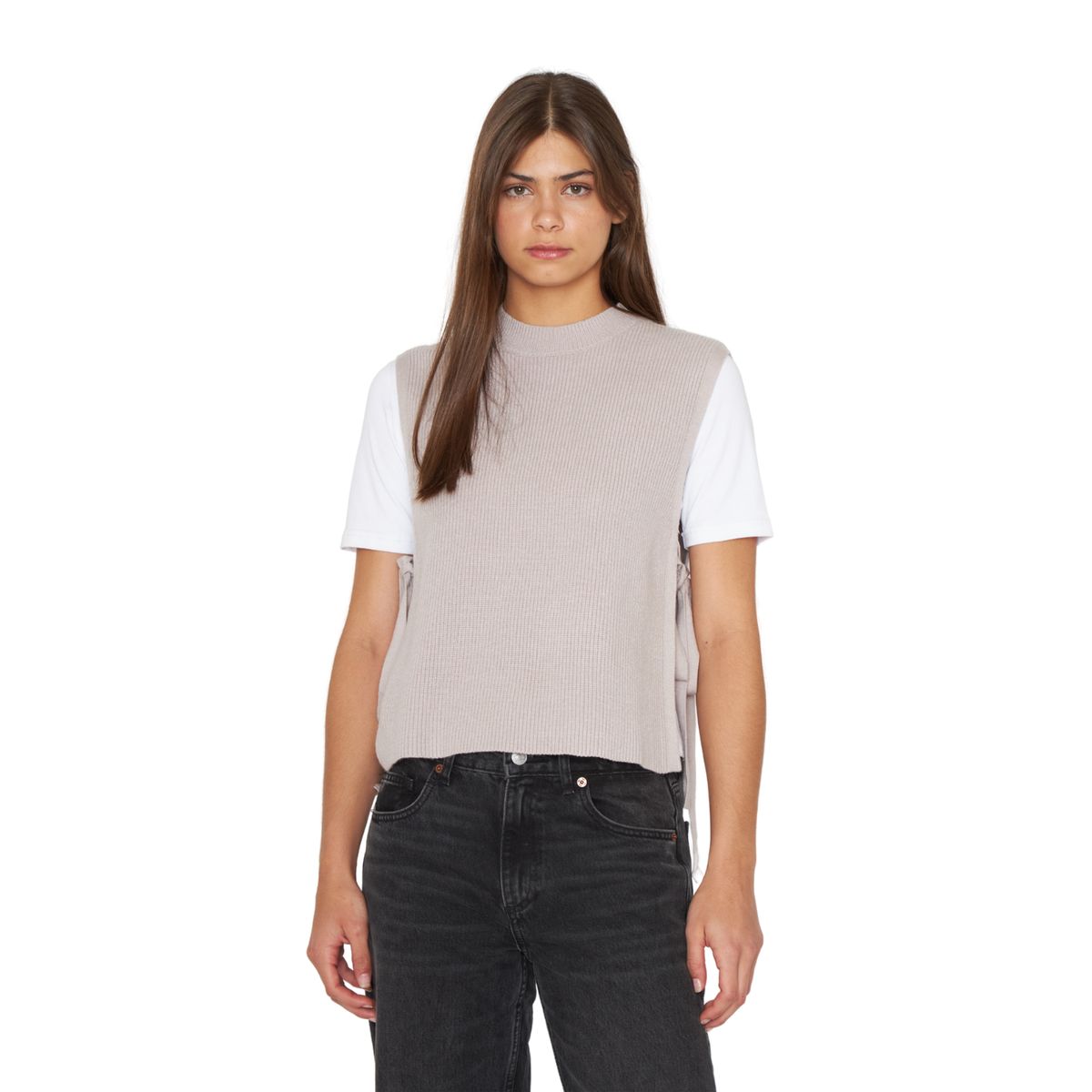 JACINTA TIENDA - Chaleco Amarras crudo Jacinta Tienda