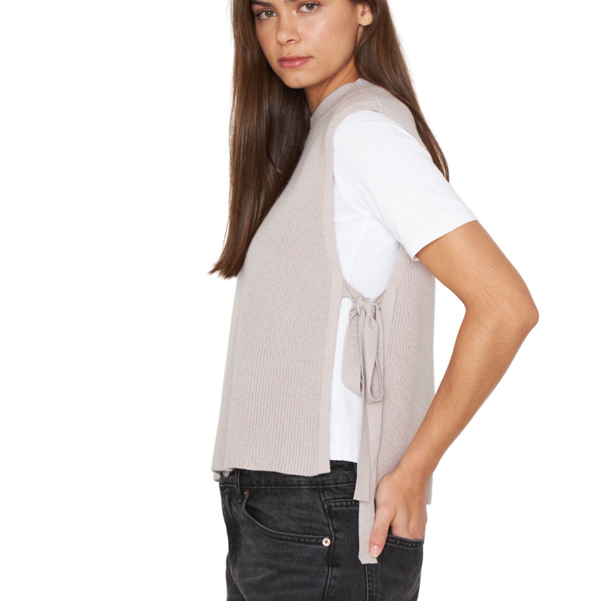 JACINTA TIENDA - Chaleco Amarras crudo Jacinta Tienda