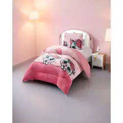 GENERICO - PLUMON PLUSH CON CHIPORRO PLAZA Y MEDIA 180X200CM ROSA C8