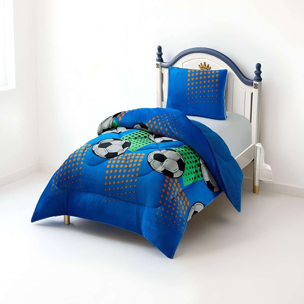 GENERICO - PLUMON PLUSH CON CHIPORRO PLAZA Y MEDIA 180X200CM AZUL C10_.