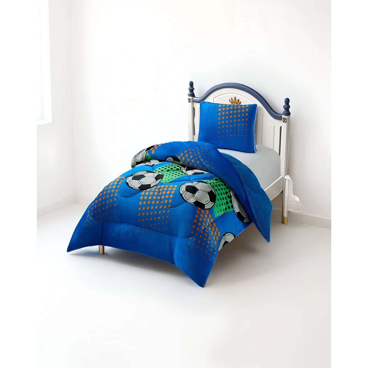 GENERICO - PLUMON PLUSH CON CHIPORRO PLAZA Y MEDIA 180X200CM AZUL C10_.