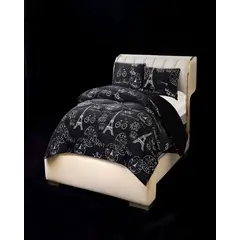 GENERICO - PLUMON PLUSH CON CHIPORRO PLAZA Y MEDIA 180X200CM NEGRO C11