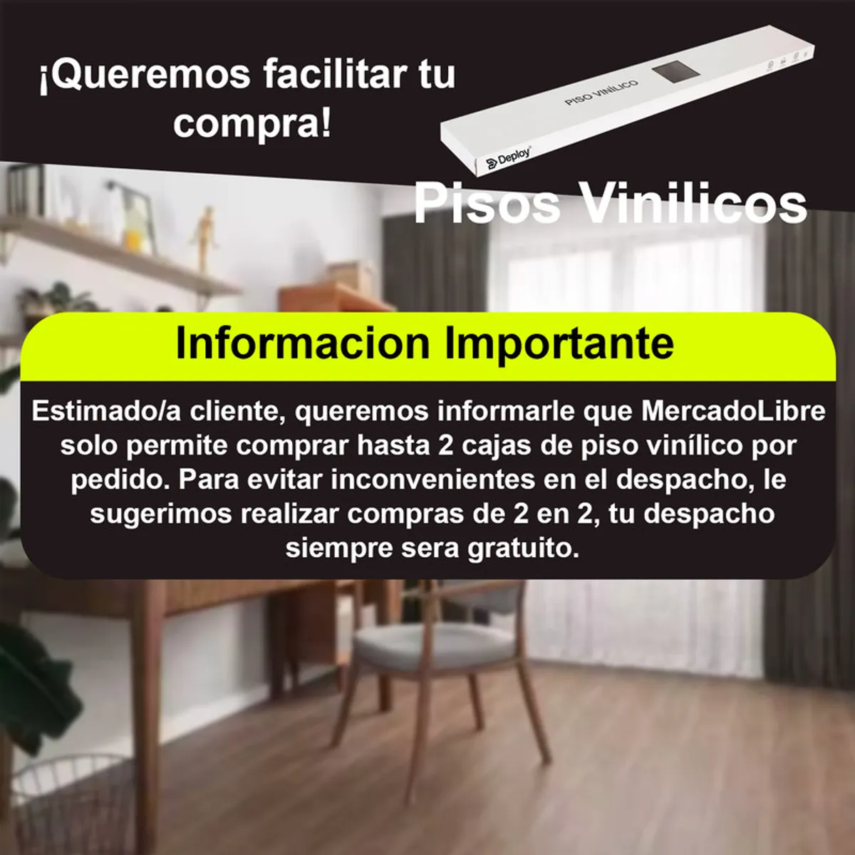 GENERICO - Piso Vinilico Autoadhesivo 1 Caja 5m2 Antideslizante 36 Und Nogal