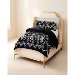 GENERICO - PLUMON PLUSH CON CHIPORRO 2 PLAZAS 230X250CM NEGRO C4