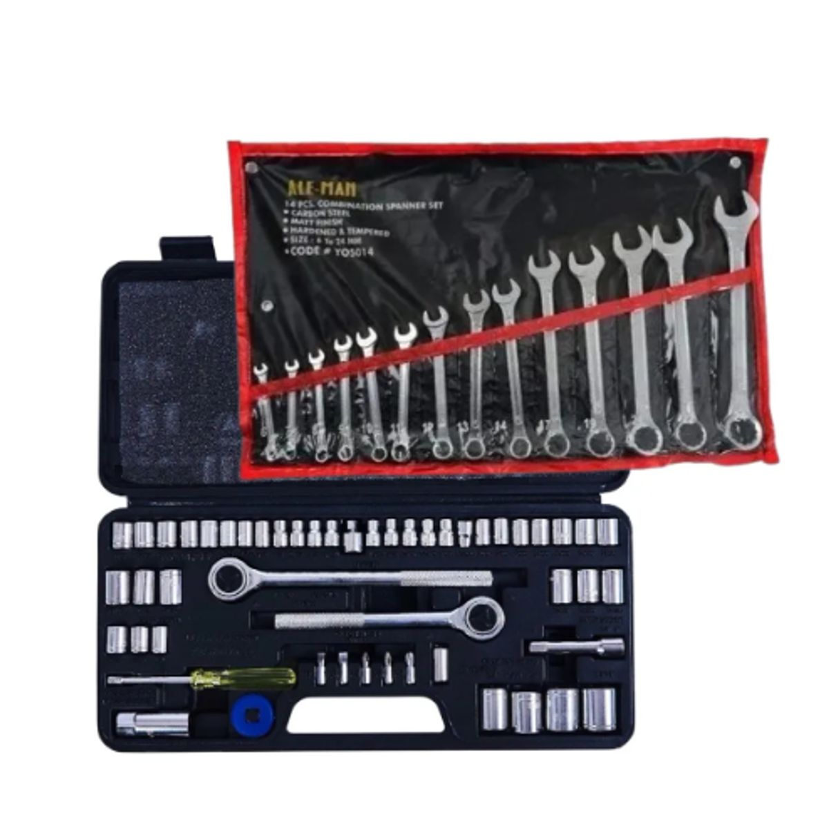 GENERICO - Juego De 14 Llaves Punta Corona Mas Caja De Dados 52 Piezas