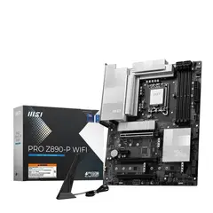 MSI - Placa Madre PRO Z890-P WIFI, LGA 1851,4x DDR5, HDMI, DP, 4x M.2, 4x SATA 6G, Wi-Fi 7, ATX