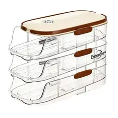 OFERTABKN - Organizador De Huevo Automatico 3 Niveles Dispensador Nevera