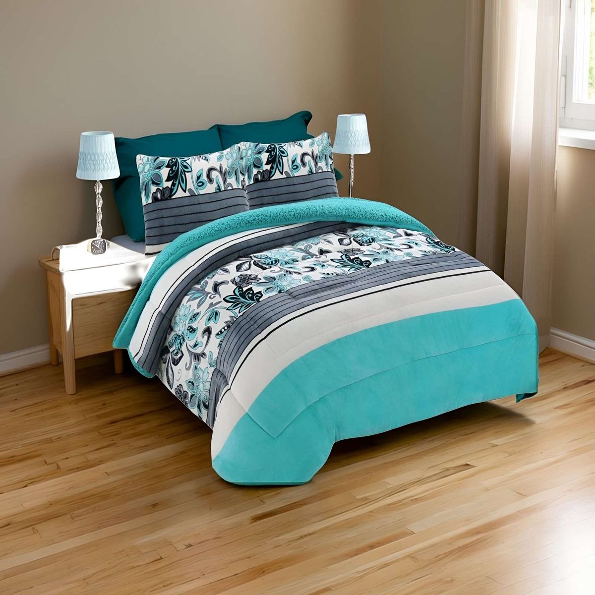 GENERICO - PLUMON CON CHIPORRO 2 PLAZAS 230X250CM MULTICOLOR B25