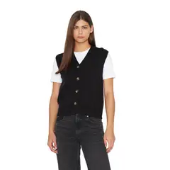 JACINTA TIENDA - Chaleco Vale negro