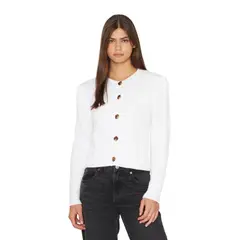 JACINTA TIENDA - Chaleco Panal blanco