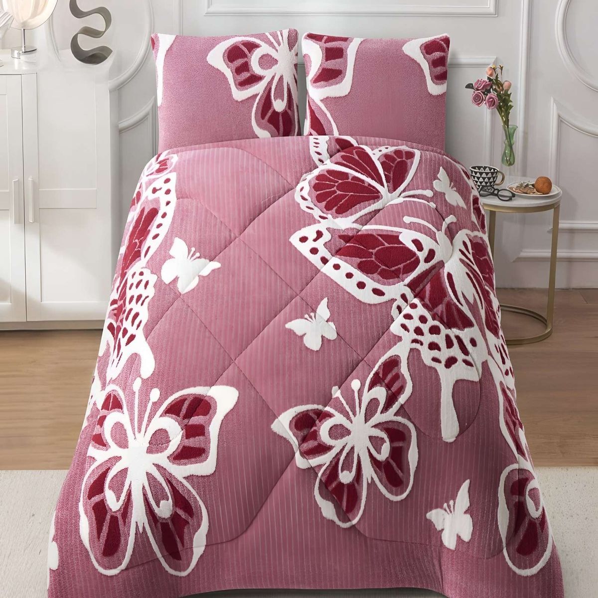 GENERICO - PLUMON DE JACQUERD CUTTING CON CHIPORRO KING 250X270CM ROSA B17_.
