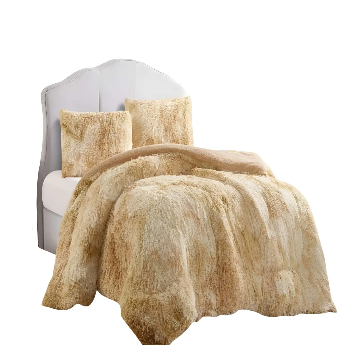 GENERICO - COBERTORES DE PELUDOS CON CHIPORRO KING 250X270CM BEIGE2_.