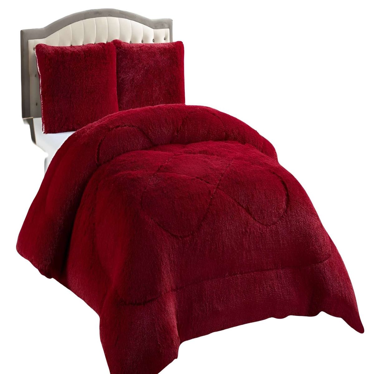 GENERICO - COBERTORES DE PELUDOS CON CHIPORRO KING 250X270CM BURDEO_.