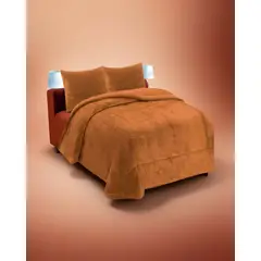 GENERICO - PLUMON CON CHIPORRO KING 250X270CM MOSTAZA B12