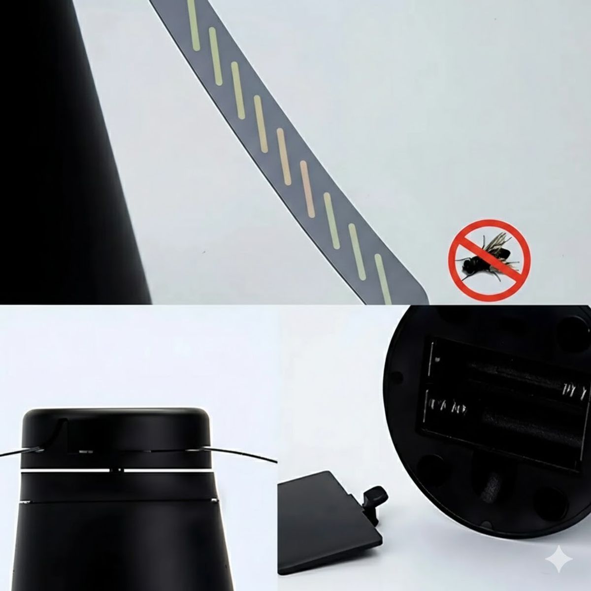 GENERICO - Pack X6 Espanta Moscas Con Helice Repelente Mosquitos Abejas