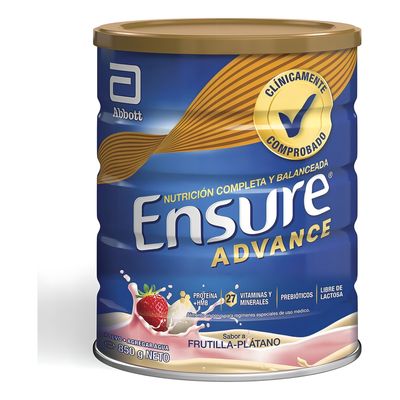 Imagen 2 del producto Ensure Advance Frutilla - Plátano 850g Lata Suplemento Nutricional