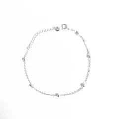 LUX JOYAS - Pulsera Plata 925 Cadena Pelotitas