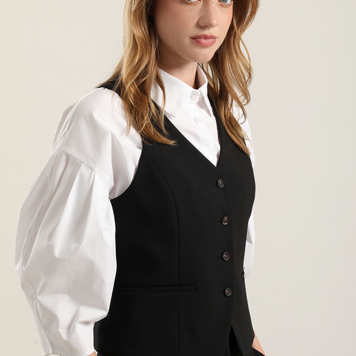 LIOLA - Chaleco sastre. negro Liola