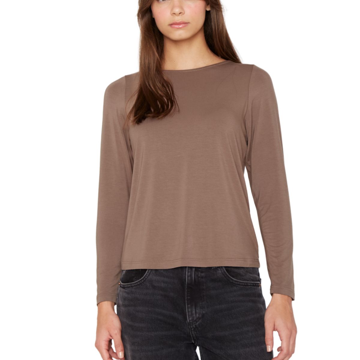 JACINTA TIENDA - Polera Bianca II café Jacinta Tienda