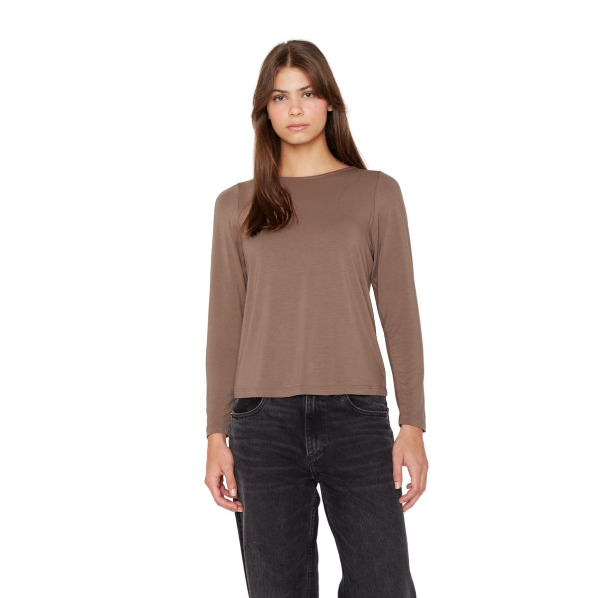 JACINTA TIENDA - Polera Bianca II café Jacinta Tienda