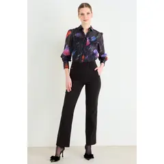 ASH - Pantalon Recto Mujer Negro