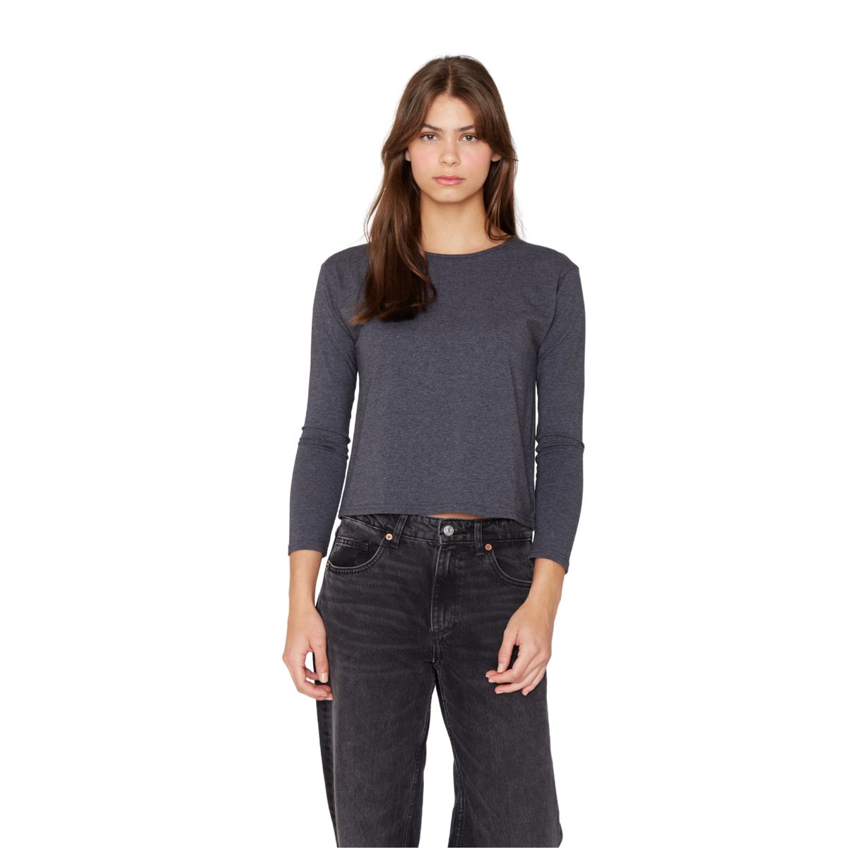 JACINTA TIENDA - Polera Clara II gris oscuro Jacinta Tienda