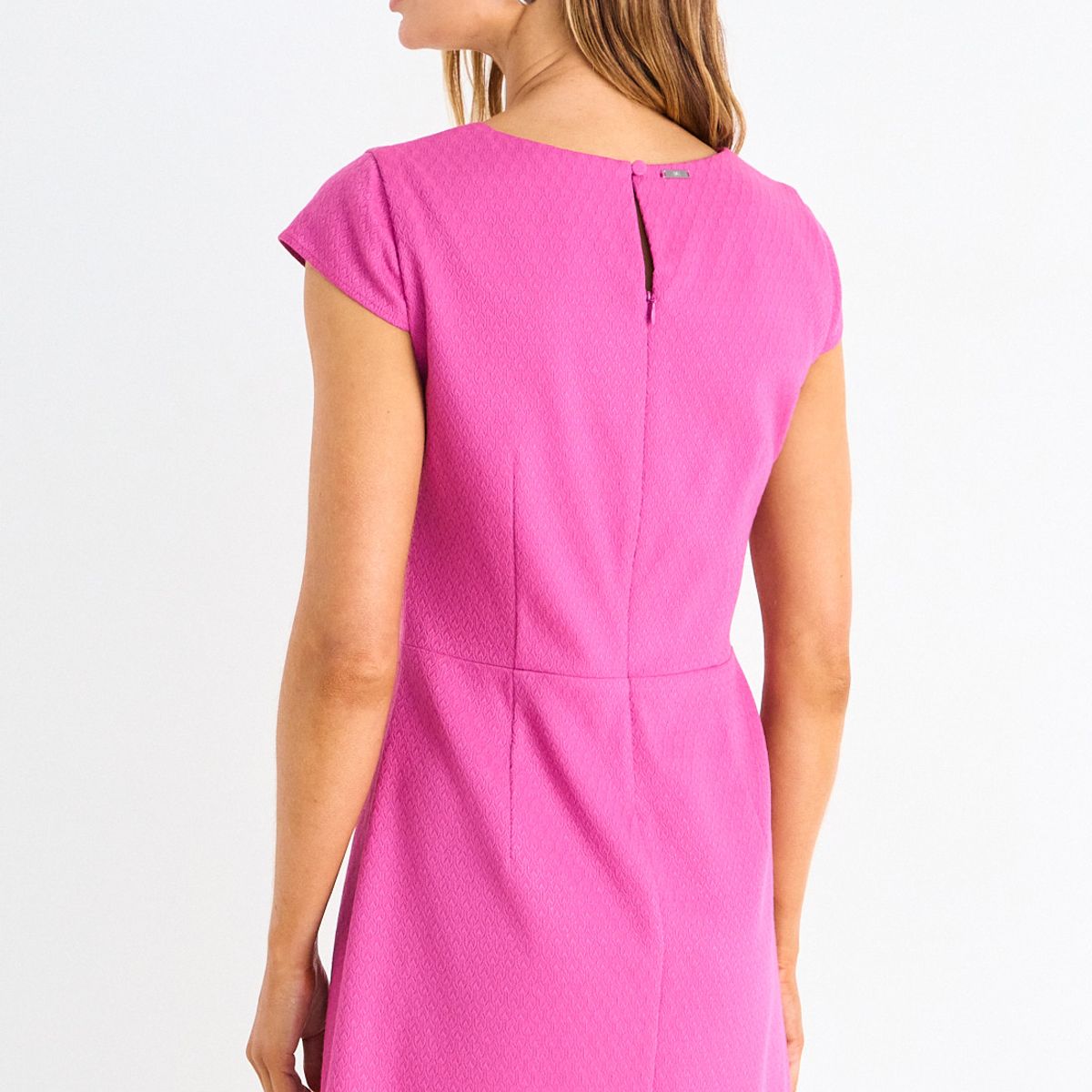 ASH - Vestido Jumper Manga Corta Mujer Fucsia Ash