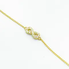 LUX JOYAS - Pulsera Plata 925 Infinito Brillitos
