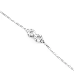 LUX JOYAS - Pulsera Plata 925 Infinito Brillitos